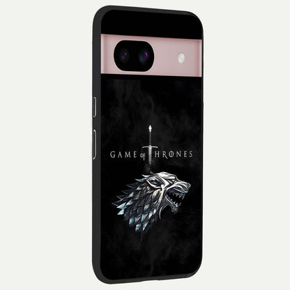  Throne Wolf Legacy back cover For Google Pixel 8 slim fit glass case with vibrant aesthetic design