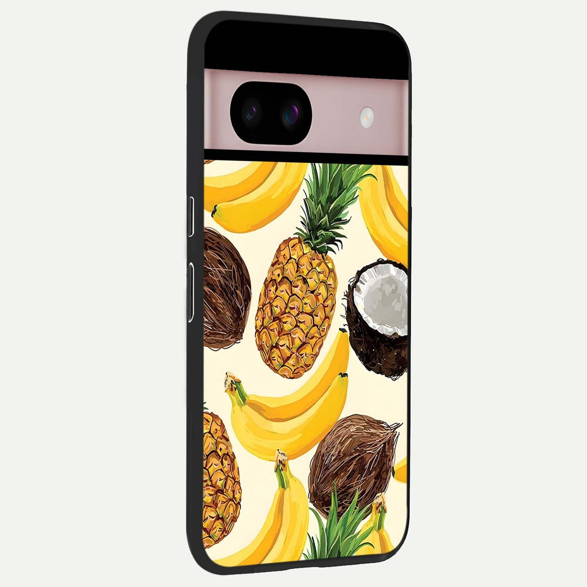  Tropical Fruit Mood back cover For Google Pixel 8 slim fit glass case with vibrant aesthetic design