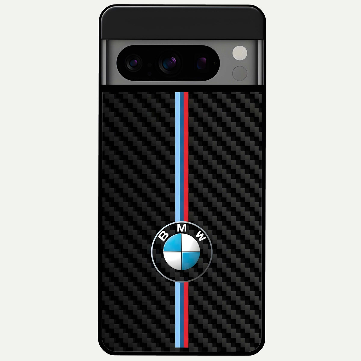  BMW Pattern Glass Case For Google Pixel 8 Pro back cover – full design glossy printed glass finish