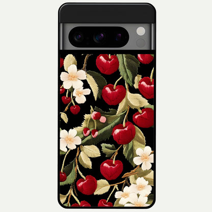  Blooming Spendor Bird Glass Case For Google Pixel 8 Pro back cover – full design glossy printed glass finish