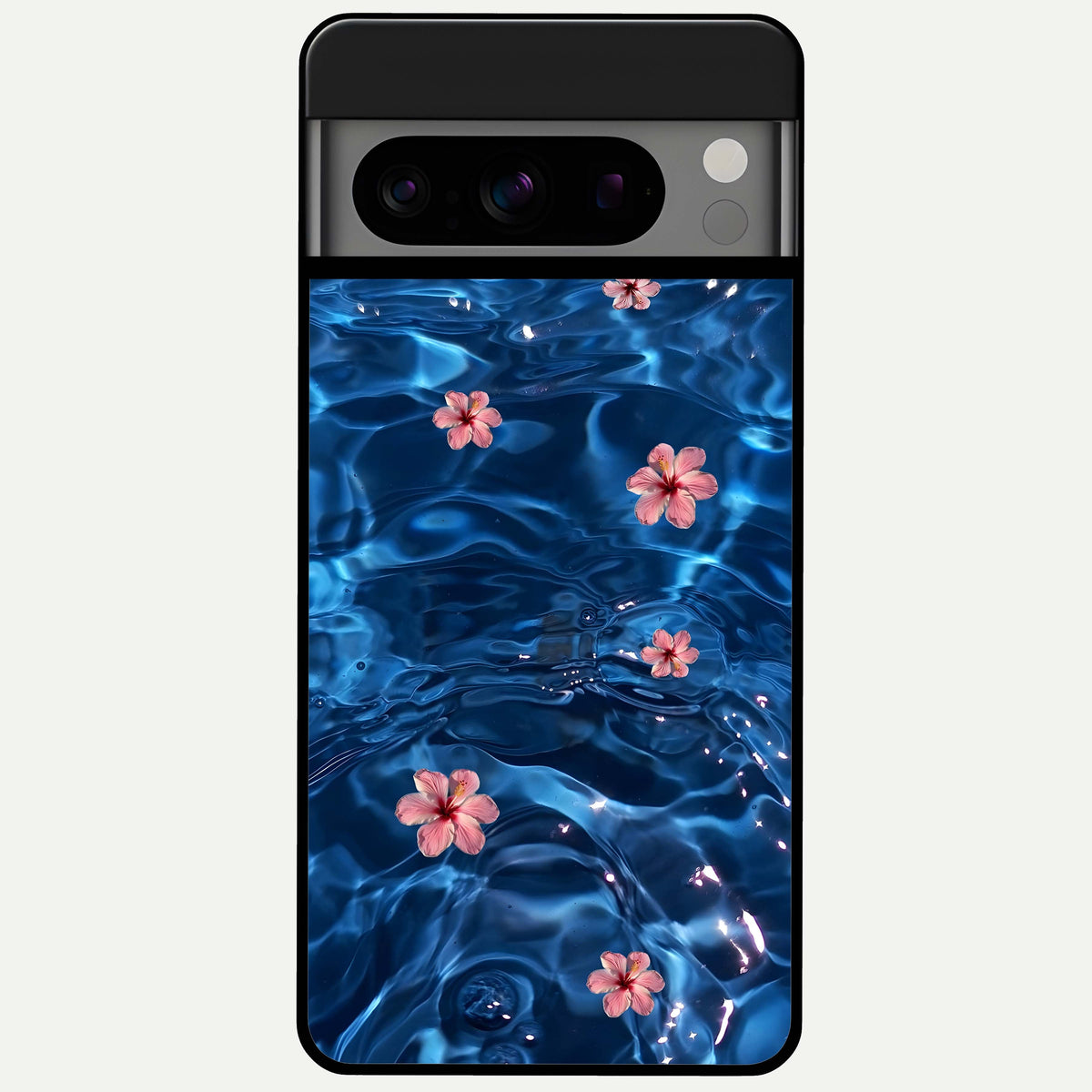  Bloom Thread Art Glass Case For Google Pixel 8 Pro back cover – full design glossy printed glass finish