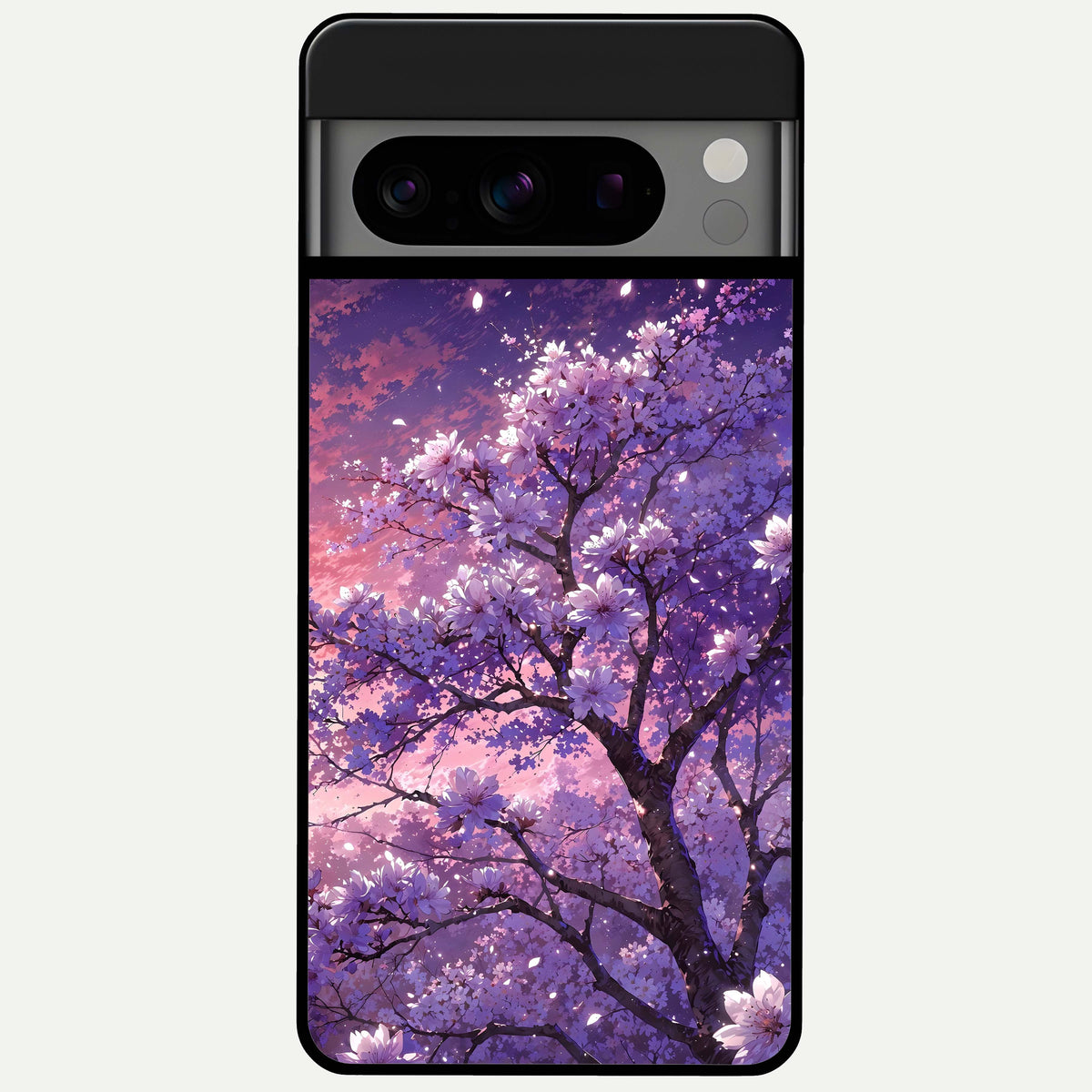  Blossom Tree Glass Case For Google Pixel 8 Pro back cover – full design glossy printed glass finish