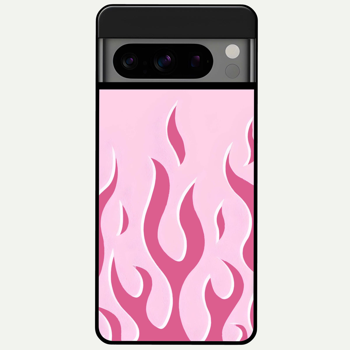  Blush Flame Energy Glass Case For Google Pixel 8 Pro back cover – full design glossy printed glass finish