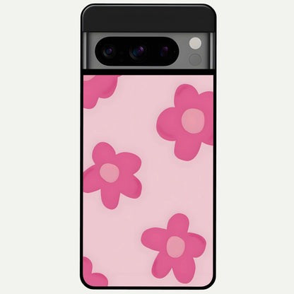  Candy Bloom Dreams Glass Case For Google Pixel 8 Pro back cover – full design glossy printed glass finish