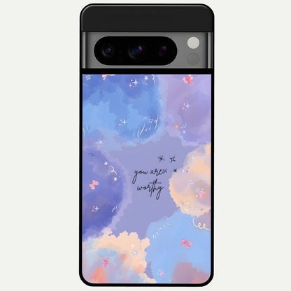  Celestial Cloud Magic Glass Case For Google Pixel 8 Pro back cover – full design glossy printed glass finish