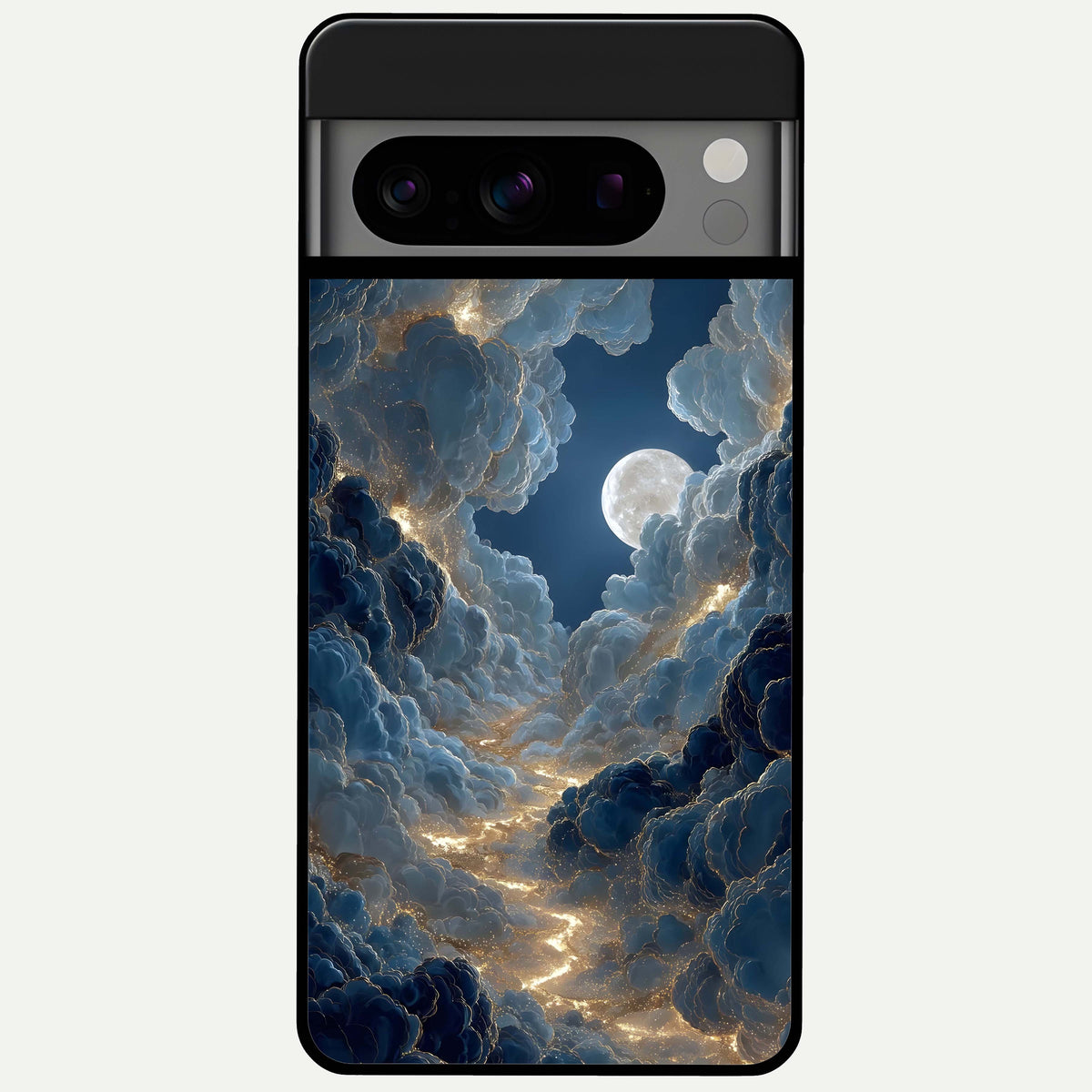  Celestial Cloud Road Glass Case For Google Pixel 8 Pro back cover – full design glossy printed glass finish