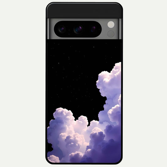  Starlit Night Whispers Glass Case For Google Pixel 8 Pro back cover – full design glossy printed glass finish