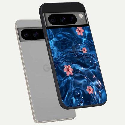  Bloom Thread Art phone case For Google Pixel 8 Pro showing premium glass back cover with detailed artwork