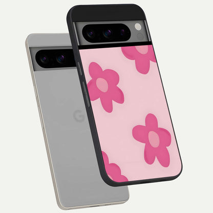  Candy Bloom Dreams phone case For Google Pixel 8 Pro showing premium glass back cover with detailed artwork