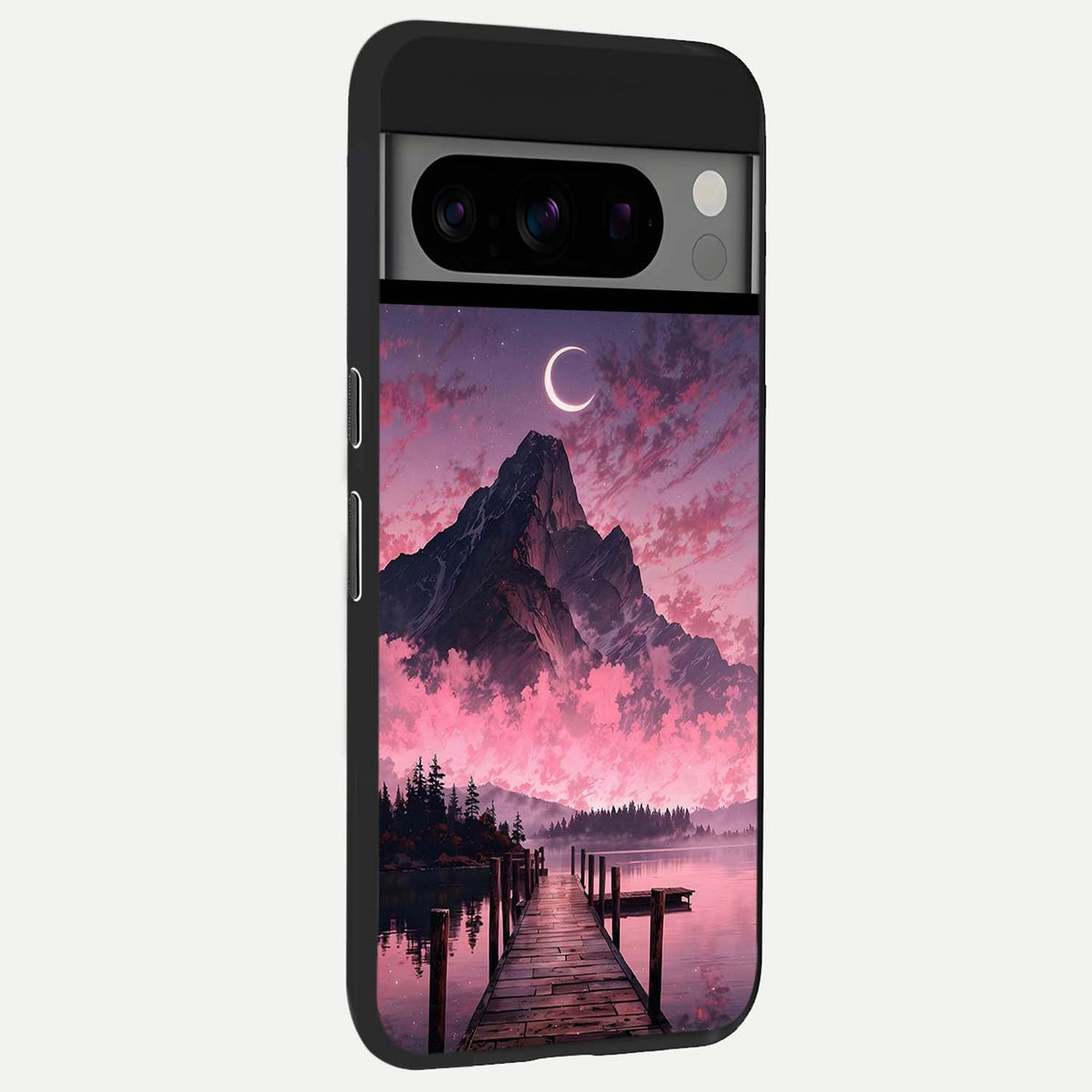  Beautiful Mountain View back cover For Google Pixel 8 Pro slim fit glass case with vibrant aesthetic design