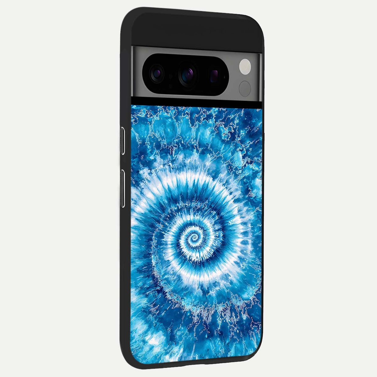  Blue Galaxy Wave back cover For Google Pixel 8 Pro slim fit glass case with vibrant aesthetic design
