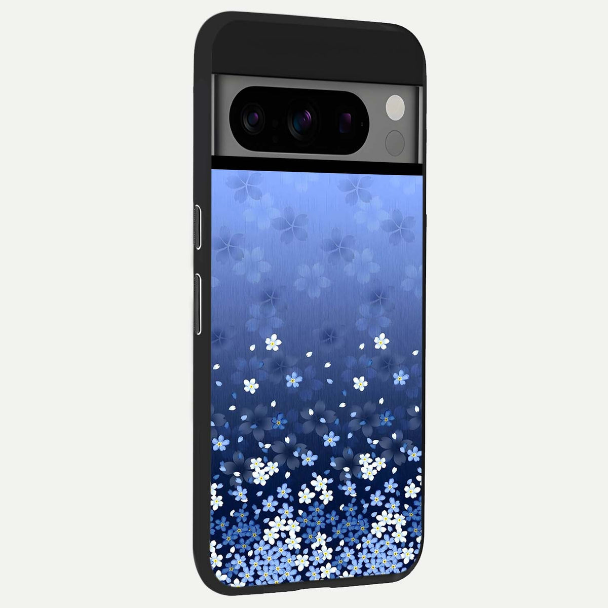  Blue Starry back cover For Google Pixel 8 Pro slim fit glass case with vibrant aesthetic design