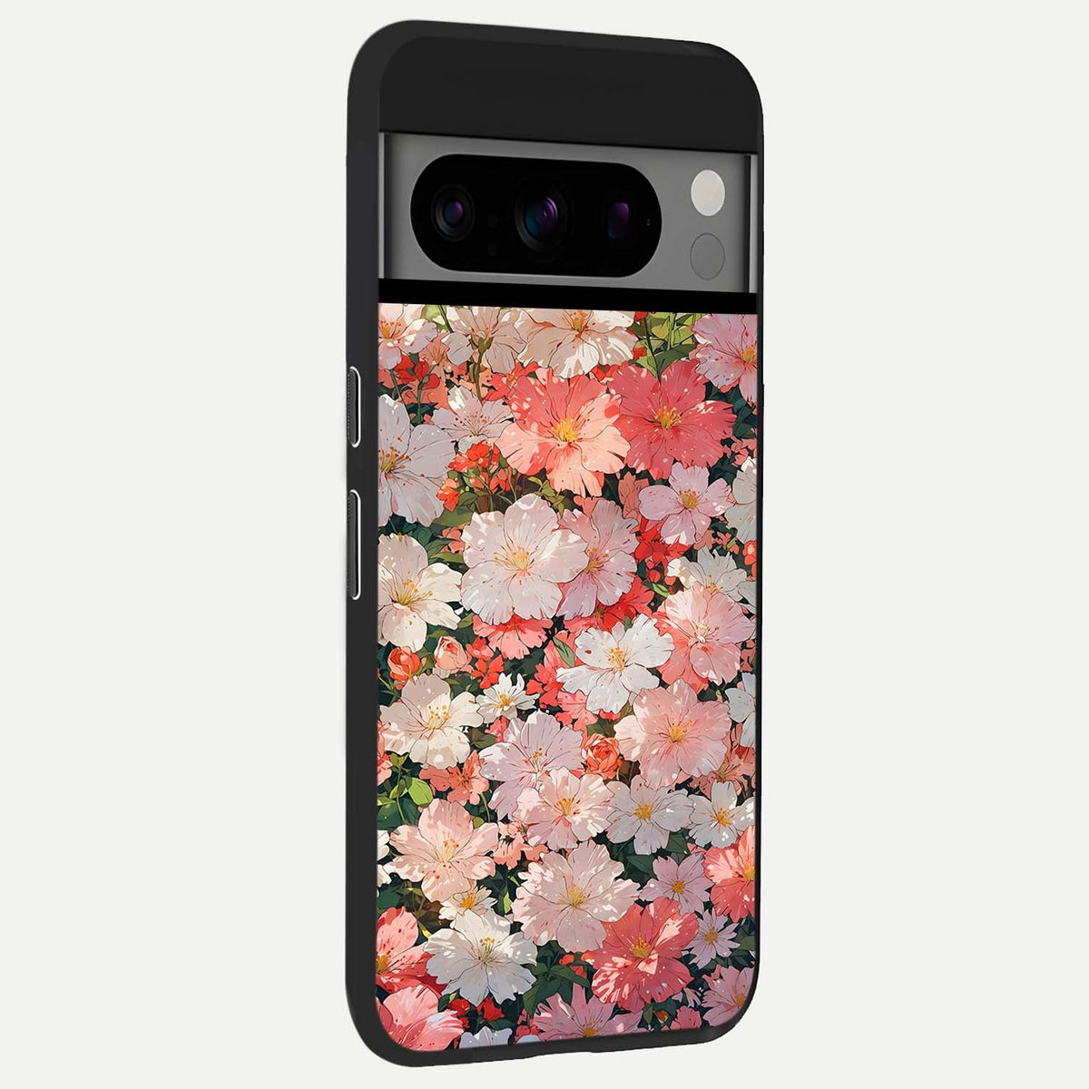  Blush Bloom Field back cover For Google Pixel 8 Pro slim fit glass case with vibrant aesthetic design