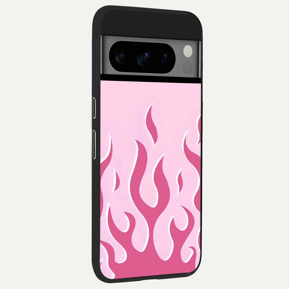  Blush Flame Energy back cover For Google Pixel 8 Pro slim fit glass case with vibrant aesthetic design