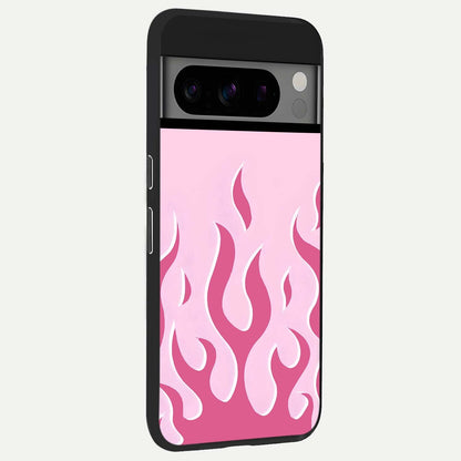  Blush Flame Energy back cover For Google Pixel 8 Pro slim fit glass case with vibrant aesthetic design