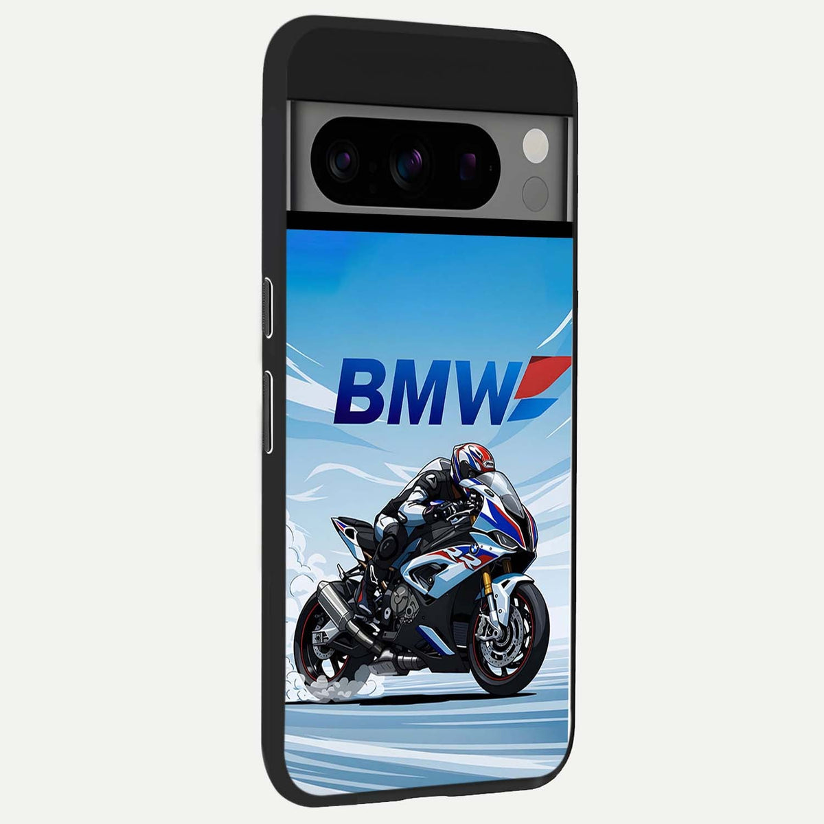  BMW Power Drift back cover For Google Pixel 8 Pro slim fit glass case with vibrant aesthetic design