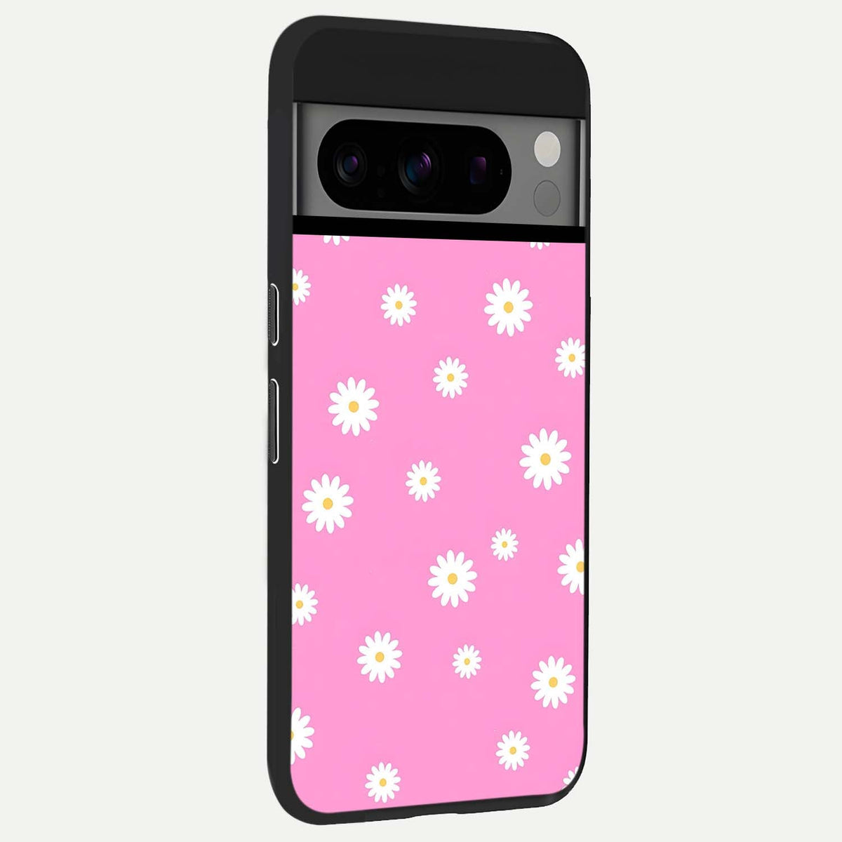  Bubblegum Daisy Pop back cover For Google Pixel 8 Pro slim fit glass case with vibrant aesthetic design