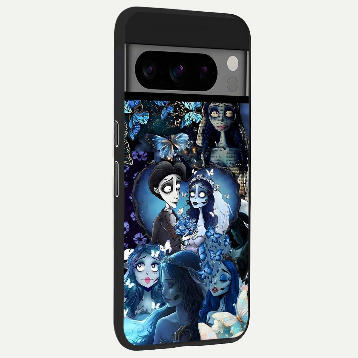  Butterfly Ghost Soul back cover For Google Pixel 8 Pro slim fit glass case with vibrant aesthetic design