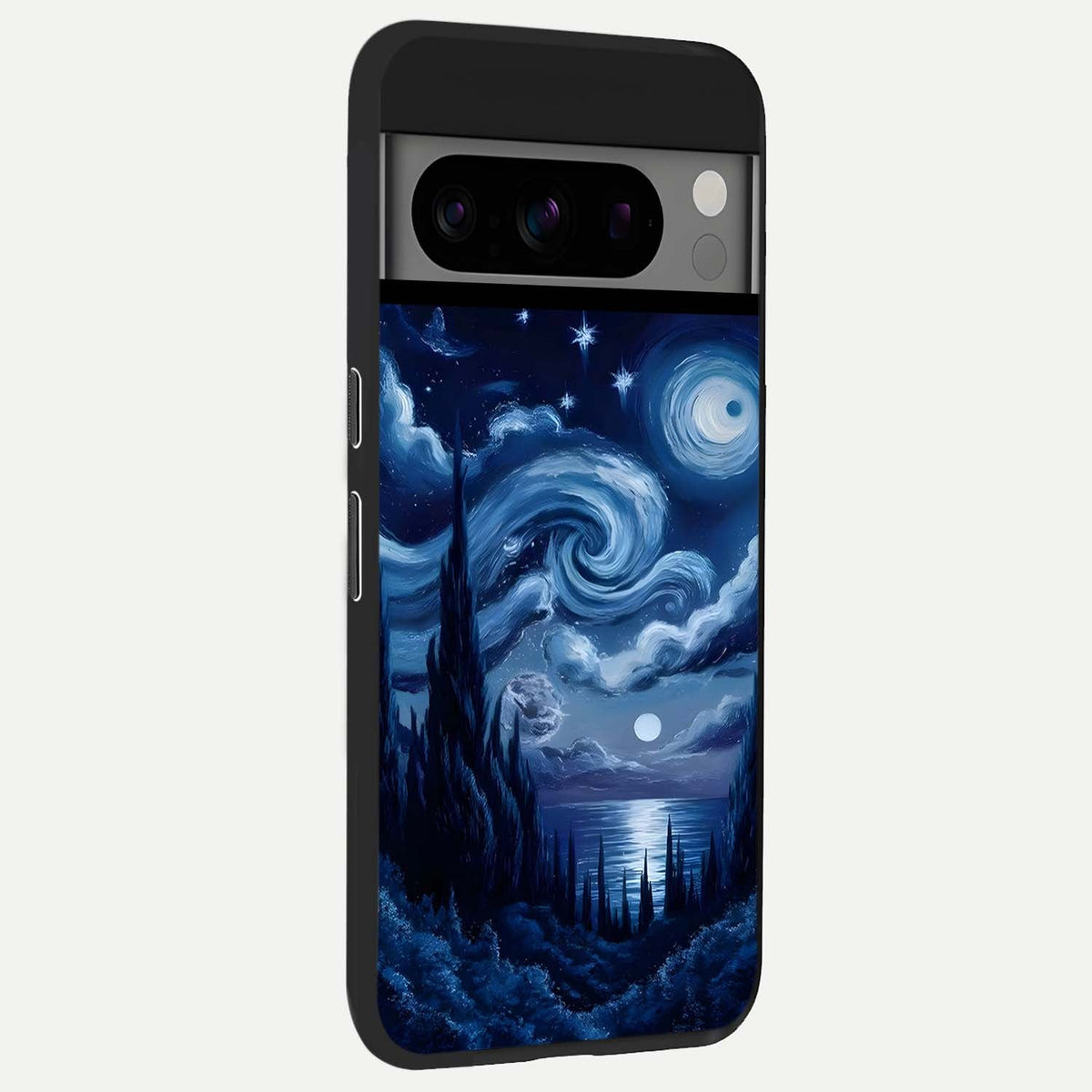  Celestial Dream Van Gogh back cover For Google Pixel 8 Pro slim fit glass case with vibrant aesthetic design