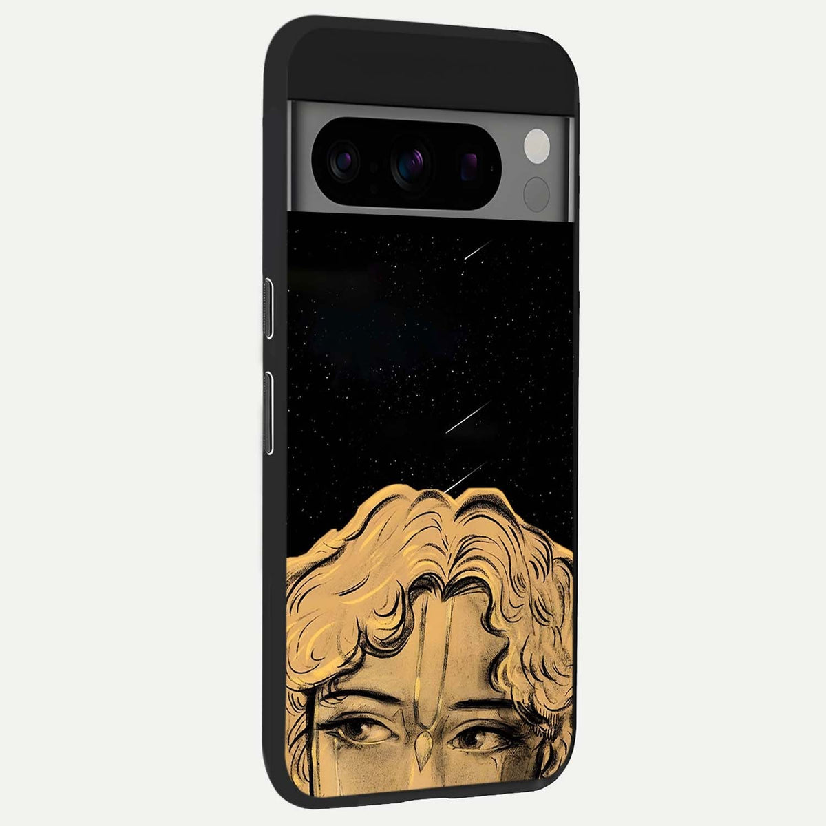  Celestial Gods Plan back cover For Google Pixel 8 Pro slim fit glass case with vibrant aesthetic design