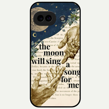  Aesthetic Divine Glass Case For Google Pixel 9A back cover – full design glossy printed glass finish