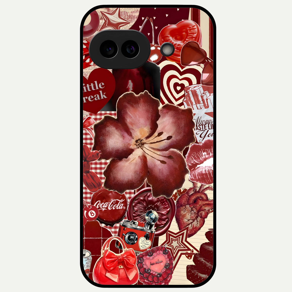  Aesthetic Little Freak Glass Case For Google Pixel 9A back cover – full design glossy printed glass finish