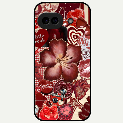  Aesthetic Little Freak Glass Case For Google Pixel 9A back cover – full design glossy printed glass finish
