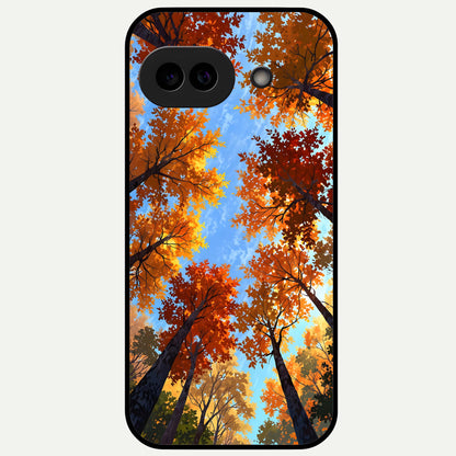  Autumn Sky Rise Glass Case For Google Pixel 9A back cover – full design glossy printed glass finish