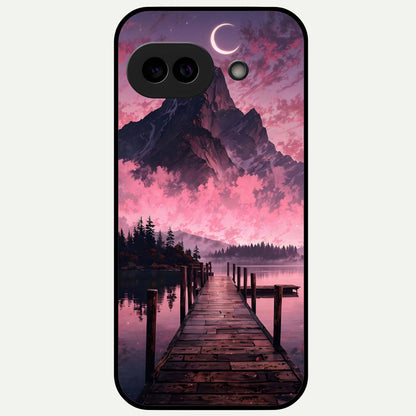  Beautiful Mountain View Glass Case For Google Pixel 9A back cover – full design glossy printed glass finish