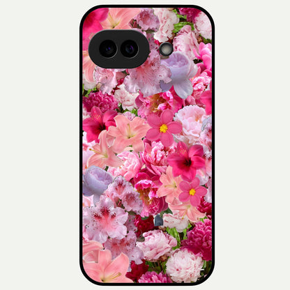  Bloom Crush Fantasy Glass Case For Google Pixel 9A back cover – full design glossy printed glass finish
