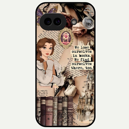  Bookish Dream World Glass Case For Google Pixel 9A back cover – full design glossy printed glass finish