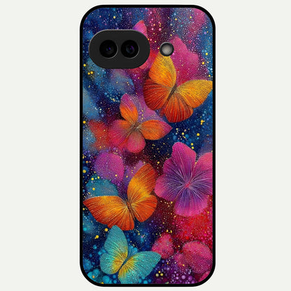  Butterfly Dream Mist Glass Case For Google Pixel 9A back cover – full design glossy printed glass finish