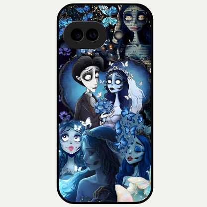  Butterfly Ghost Soul Glass Case For Google Pixel 9A back cover – full design glossy printed glass finish