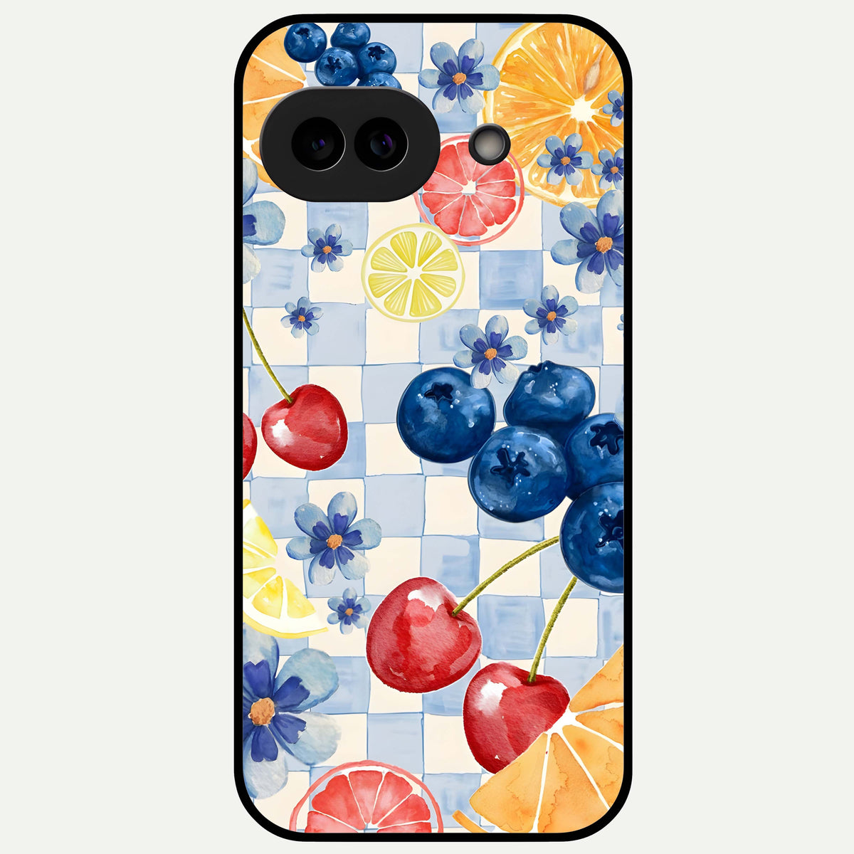  Citrus Bloom Joy Glass Case For Google Pixel 9A back cover – full design glossy printed glass finish