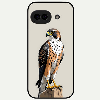  Clever Eagle Glass Case For Google Pixel 9A back cover – full design glossy printed glass finish