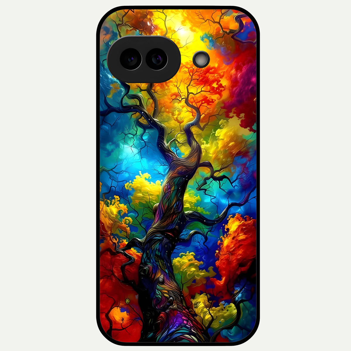  Colorful Soda Bottles Glass Case For Google Pixel 9A back cover – full design glossy printed glass finish