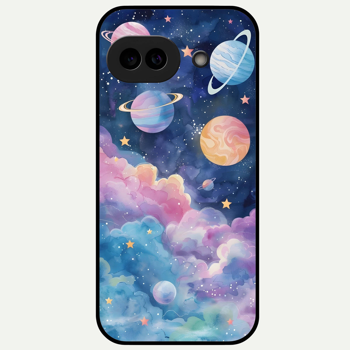  Cosmic Planet Dreams Glass Case For Google Pixel 9A back cover – full design glossy printed glass finish