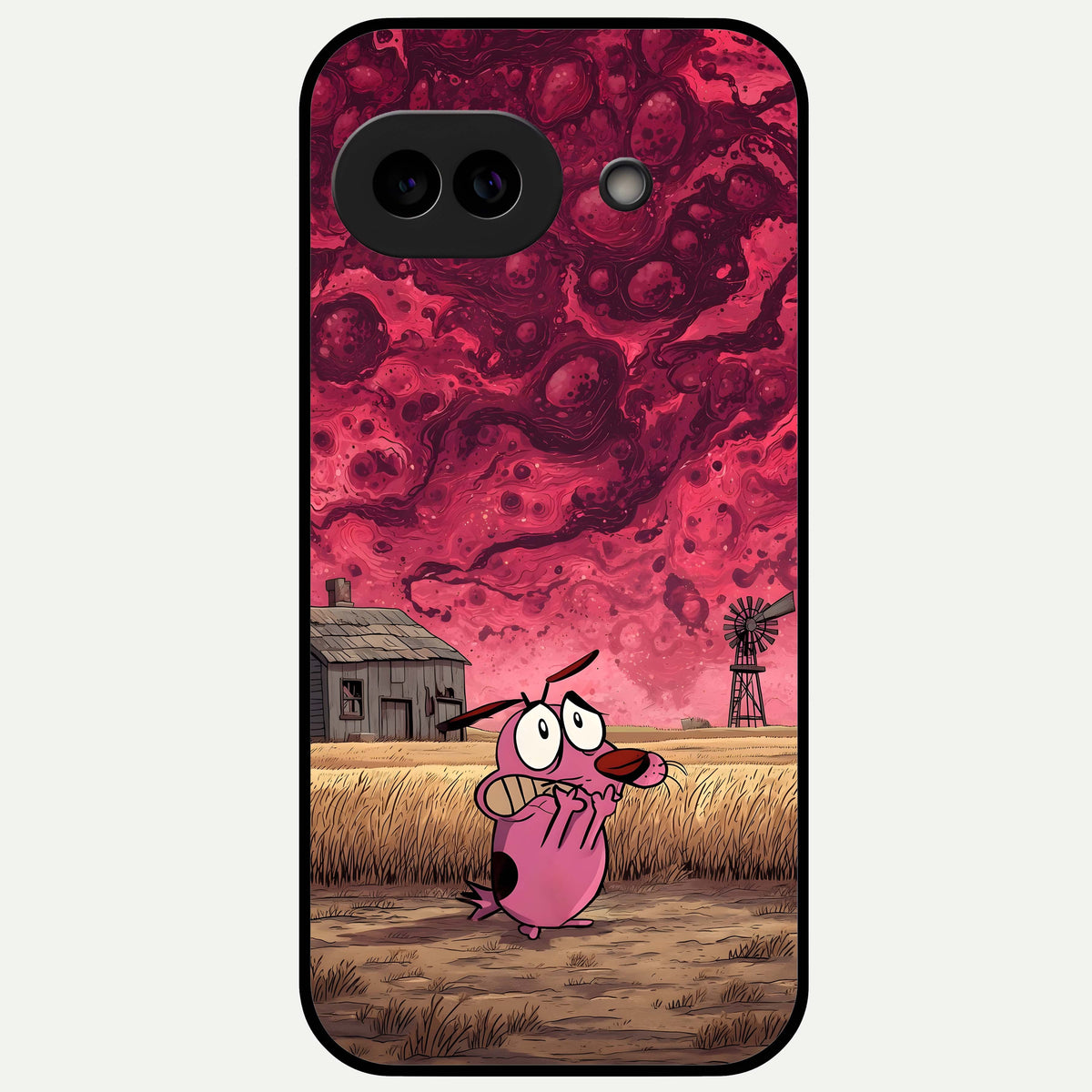  Courage Under Sky Glass Case For Google Pixel 9A back cover – full design glossy printed glass finish