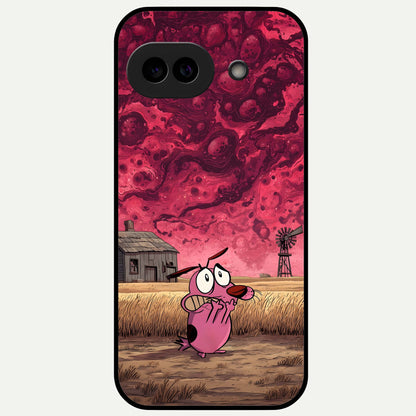  Courage Under Sky Glass Case For Google Pixel 9A back cover – full design glossy printed glass finish