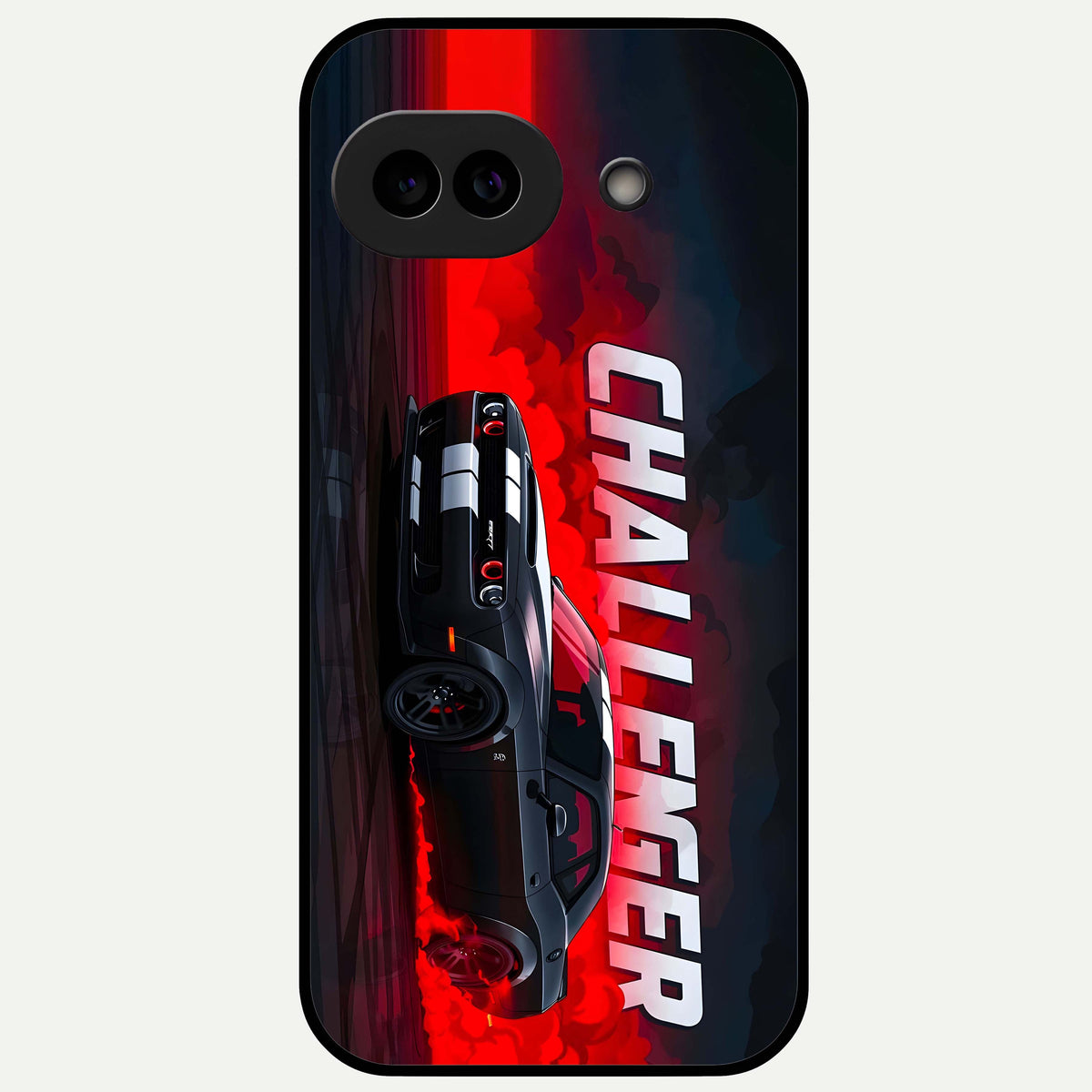  Crimson Challenger Fury Glass Case For Google Pixel 9A back cover – full design glossy printed glass finish