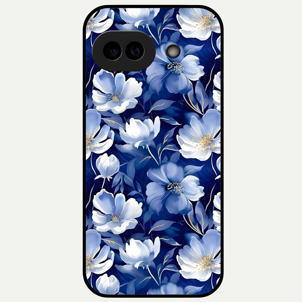  Cute Floral Patterns Glass Case For Google Pixel 9A back cover – full design glossy printed glass finish