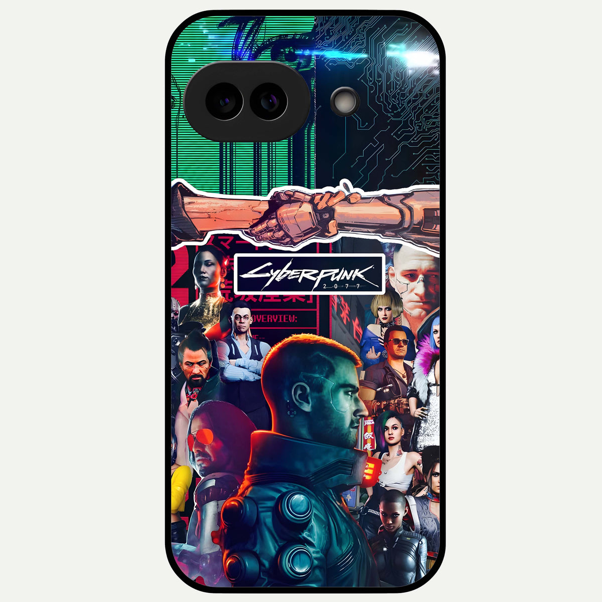  CYBERPUNK Legacy Glass Case For Google Pixel 9A back cover – full design glossy printed glass finish