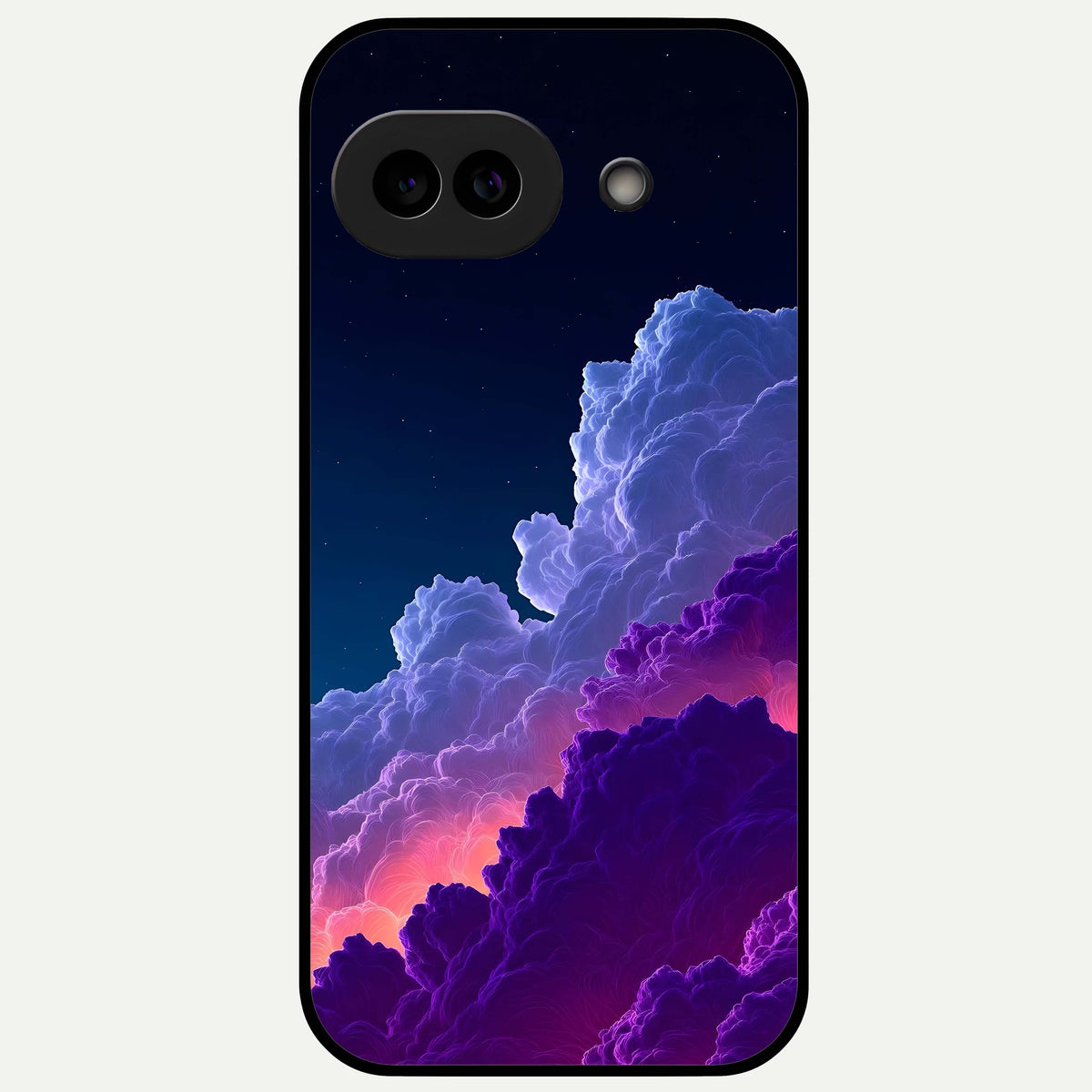  Dreamy Cloud Skies Glass Case For Google Pixel 9A back cover – full design glossy printed glass finish