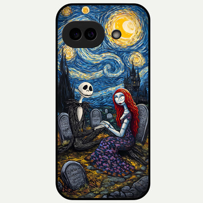  Eternal Night Love Glass Case For Google Pixel 9A back cover – full design glossy printed glass finish