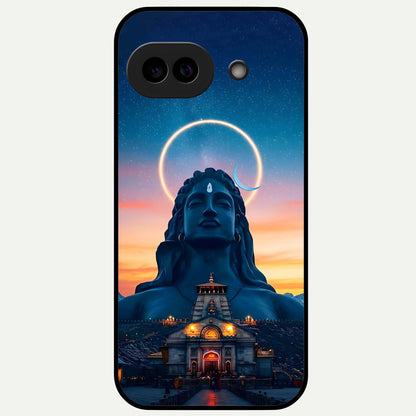 Eternal Shiva Aura Glass Case For Google Pixel 9A back cover – full design glossy printed glass finish