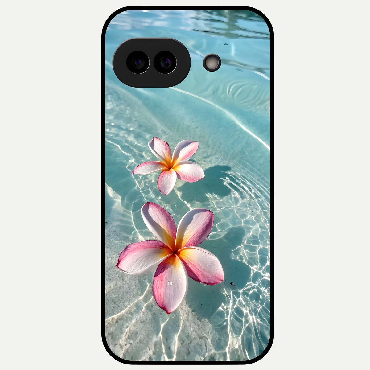  Floating Bloom Bliss Glass Case For Google Pixel 9A back cover – full design glossy printed glass finish