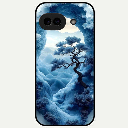  Frozen Serenity Gate Glass Case For Google Pixel 9A back cover – full design glossy printed glass finish