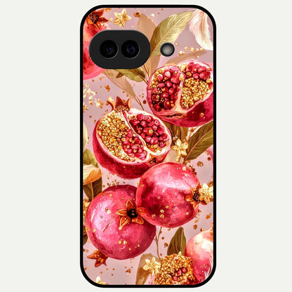  Golden Bloom Glow Glass Case For Google Pixel 9A back cover – full design glossy printed glass finish