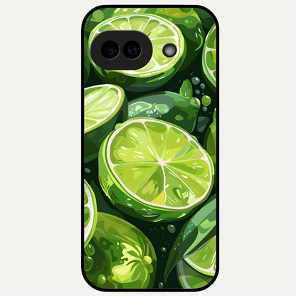  Green Kawasaki Glass Case For Google Pixel 9A back cover – full design glossy printed glass finish