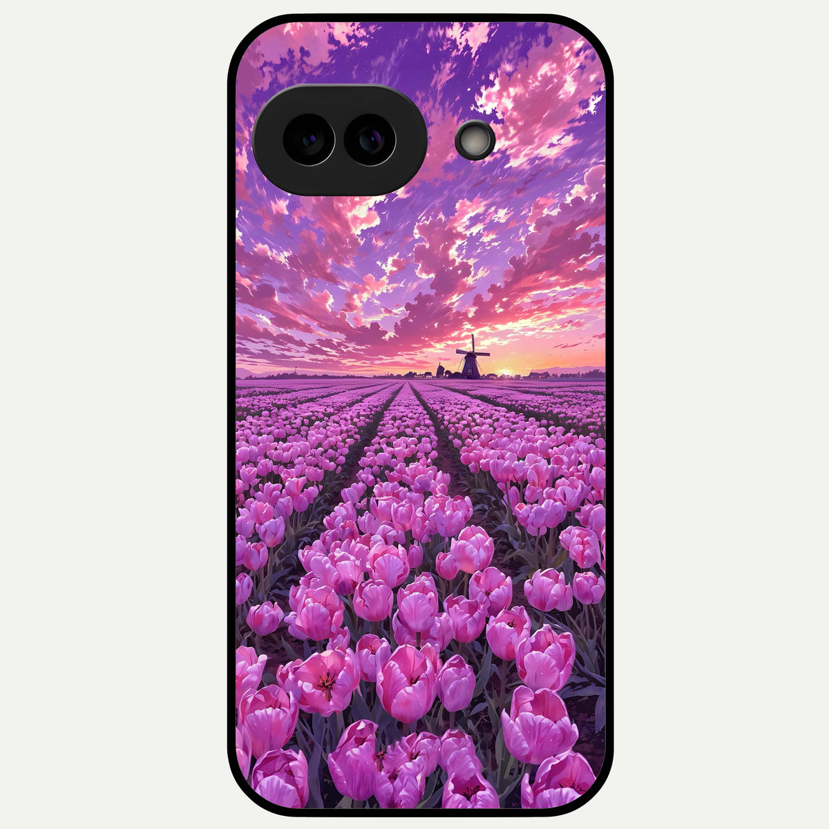  Lavender Dream Skies Glass Case For Google Pixel 9A back cover – full design glossy printed glass finish